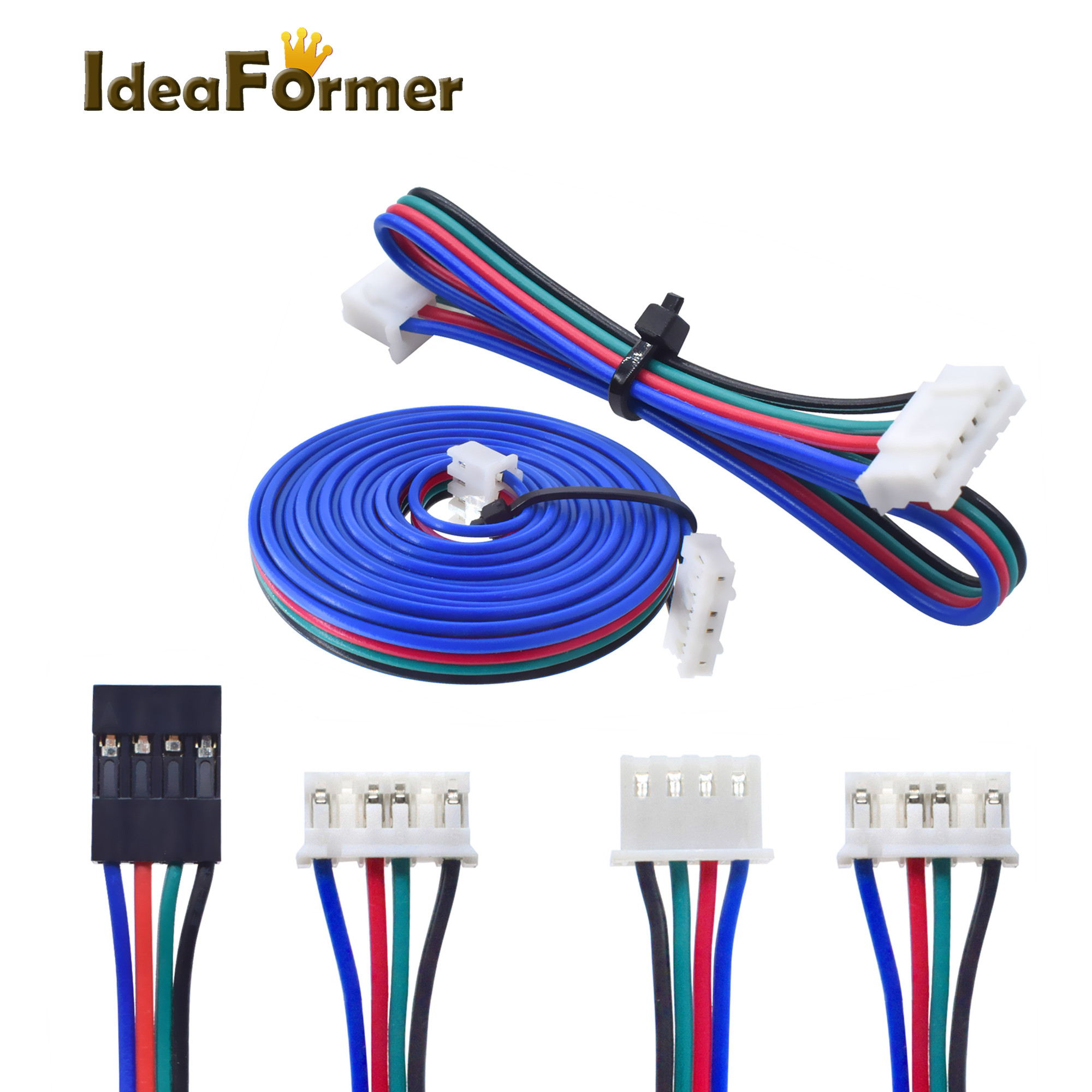 Gt2 Belt - 1Pcs 10cm/50cm/100cm/150mm Stepper Motor Cables 6pin