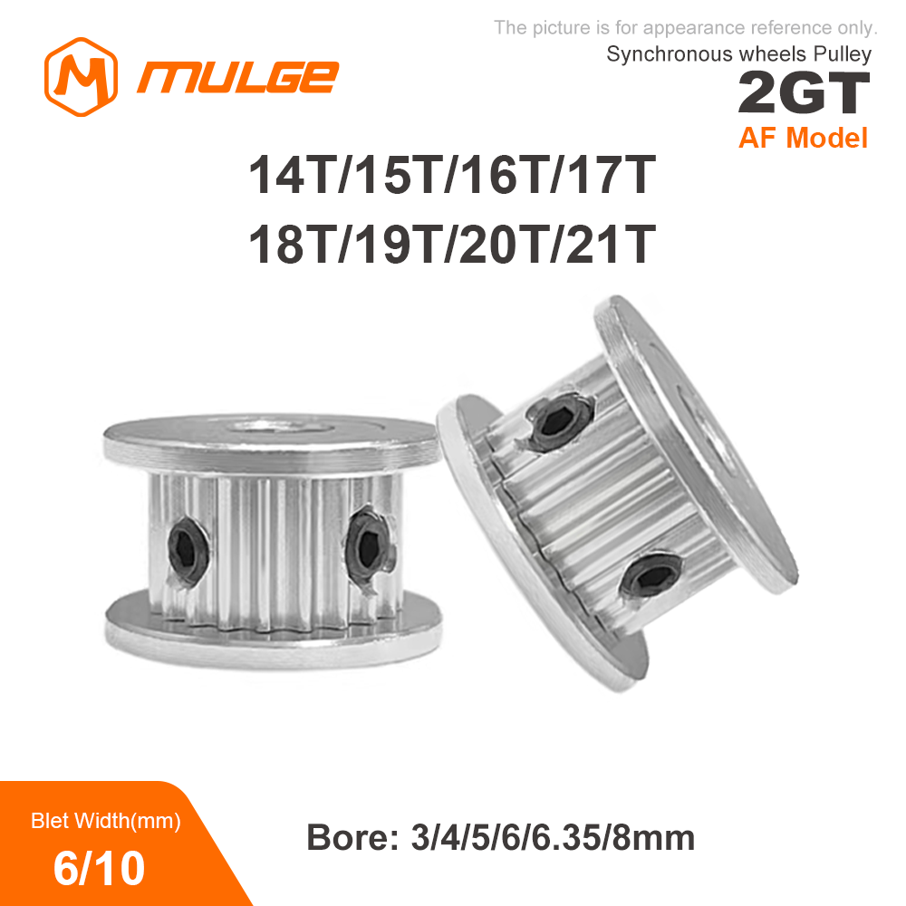 Gt2 Pulley - 2GT GT2 Timing Pulley 14T/15T/16T/17T/18T/19T/20T/21Teeth AF