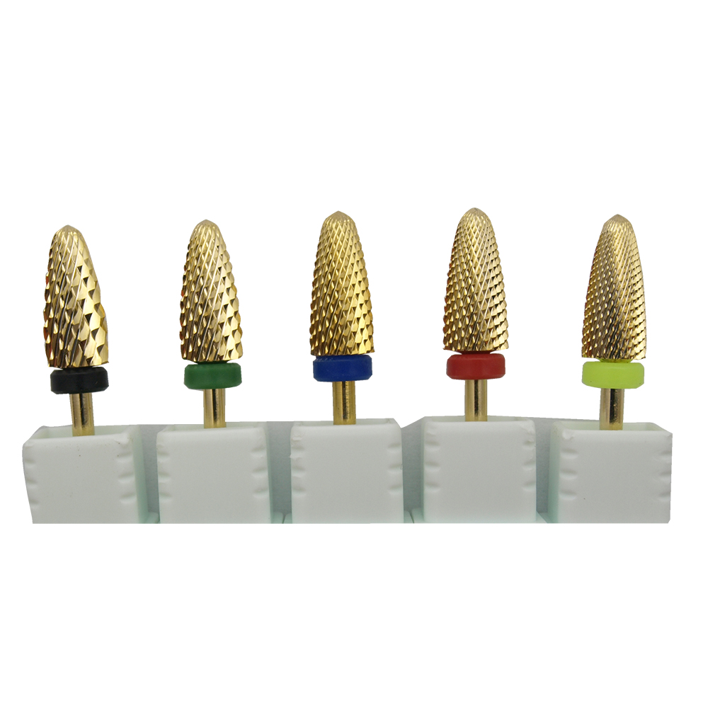 Carbide End Mill - Easy Nail 1pcs Gold Coated Safety