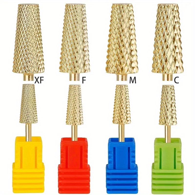 Carbide End Mill - 1/2/3Pcs/Box Gold Carbide Clean Nail Drill