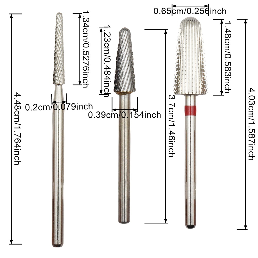 1pcs Silver 2way Nail Drill Bi - Carbide End Mill ulasan dan harga