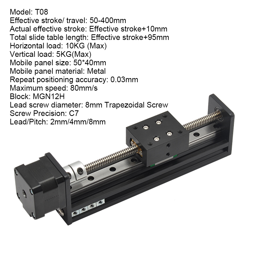 T-Type Slide Stage Linear Stag - Linear Rod 8Mm ulasan dan harga