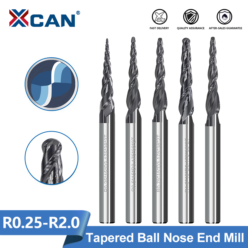 XCAN Milling Cutter 2 Flute Ba - End Mill Set ulasan dan harga