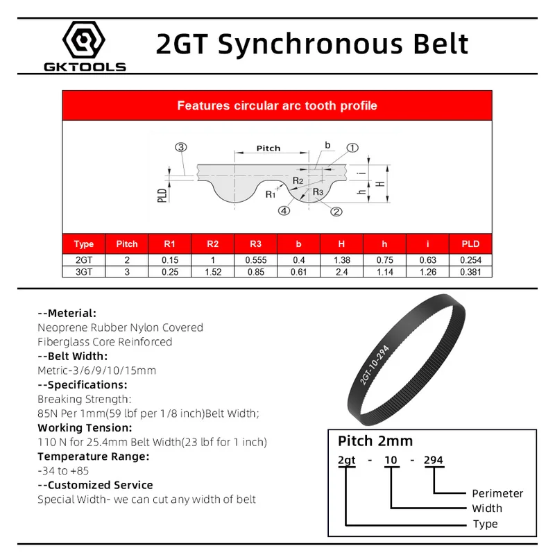 GKTOOLS C-15 3D Printer GT2 6m - Gt2 Pulley ulasan dan harga