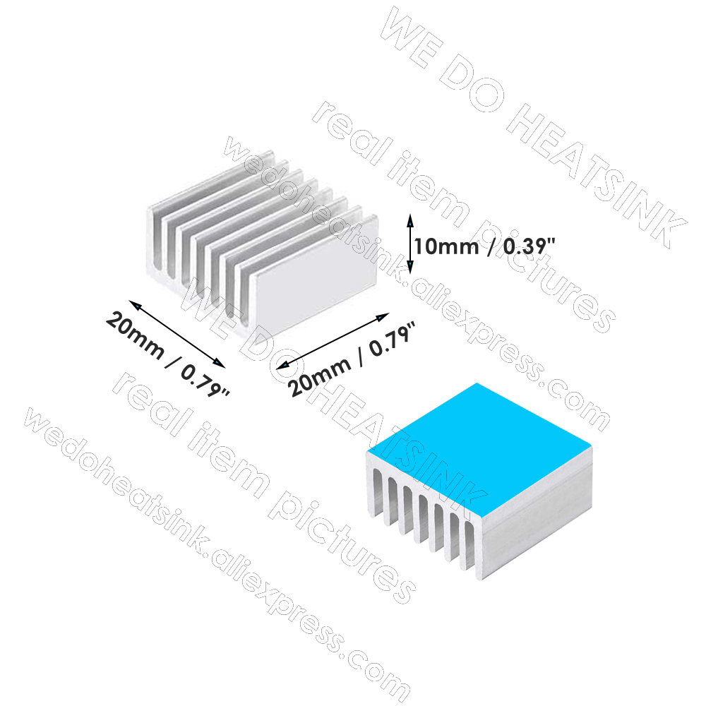 20x20x10mm Silver Square Therm - Aluminium Extrusion ulasan dan harga