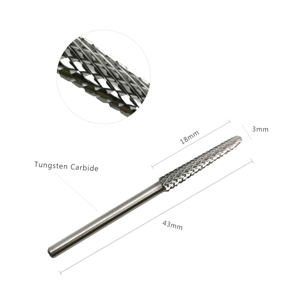 HYTOOS 18mm Cone Cuticle Clean - Carbide End Mill ulasan dan harga