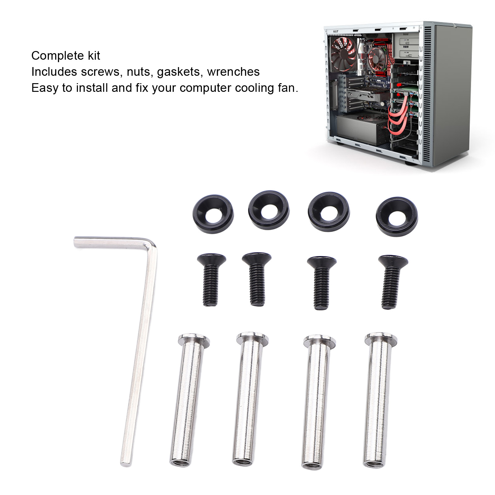 CPU Fan Screw Kit Computer Cas - Aluminium Extrusion ulasan dan harga