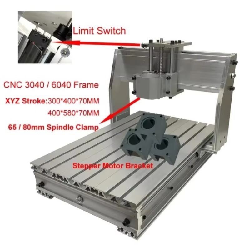 Aluminum CNC 3040 6040 Frame K - Ball Screw ulasan dan harga