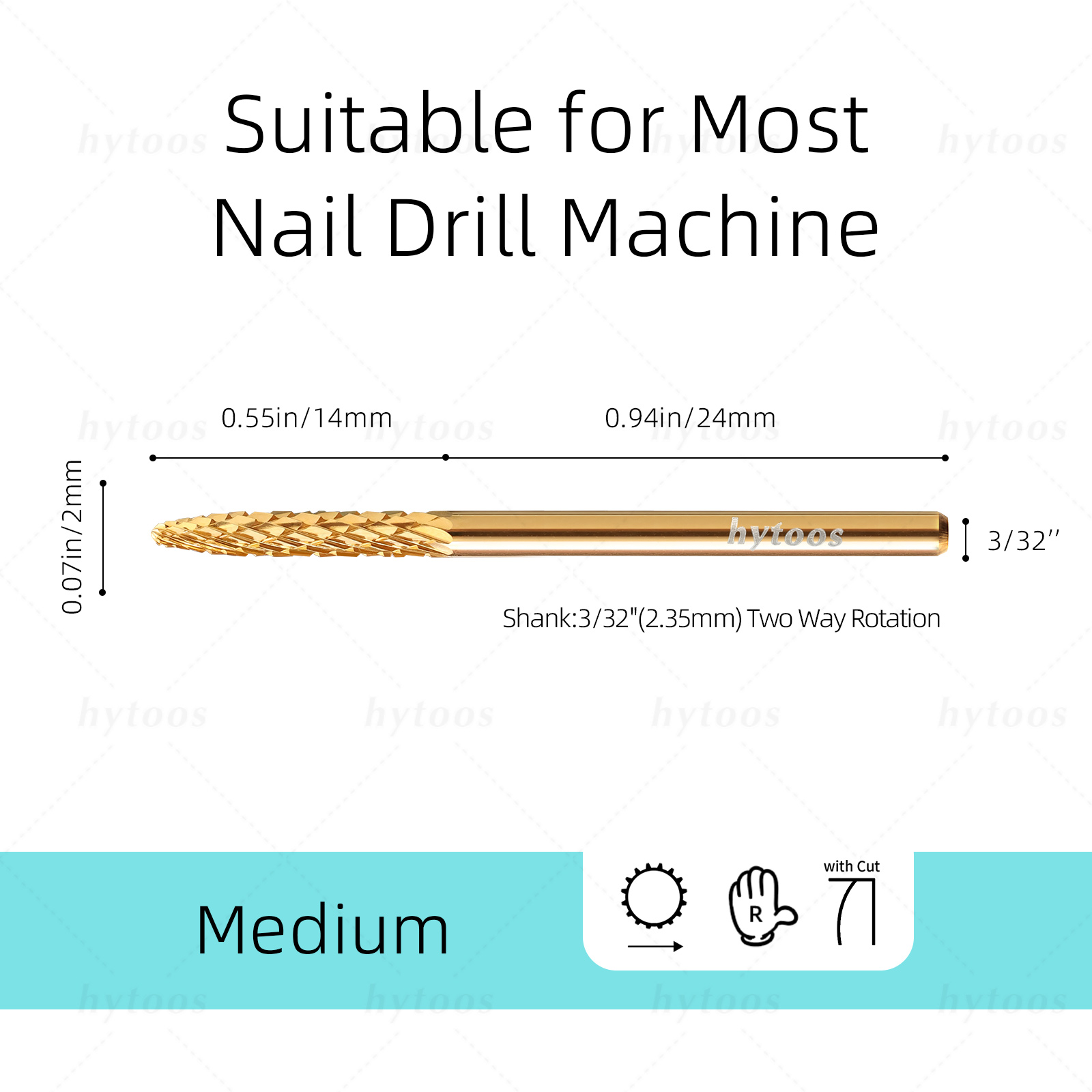 HYTOOS Under Nail Cleaner Carb - Carbide End Mill ulasan dan harga