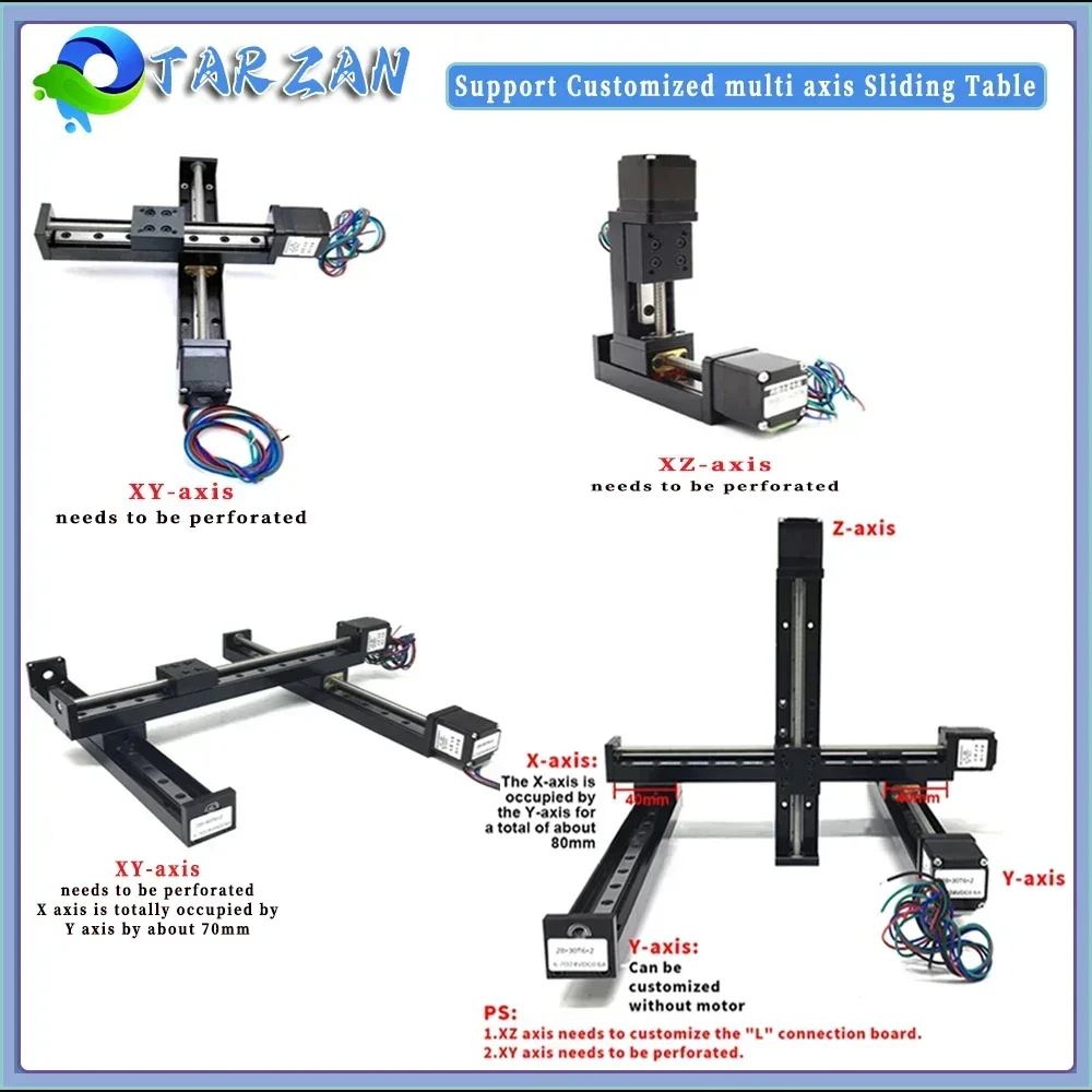 CNC Mini T-type Sliding Table  - Linear Rod 8Mm ulasan dan harga