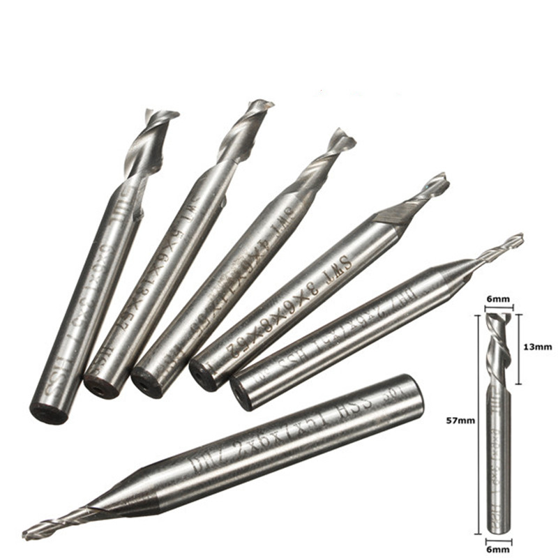 New 2F/3F/4F Flute 2mm/3mm/4mm - End Mill Set ulasan dan harga